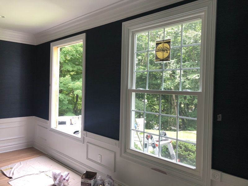 Install new Pella window from outside